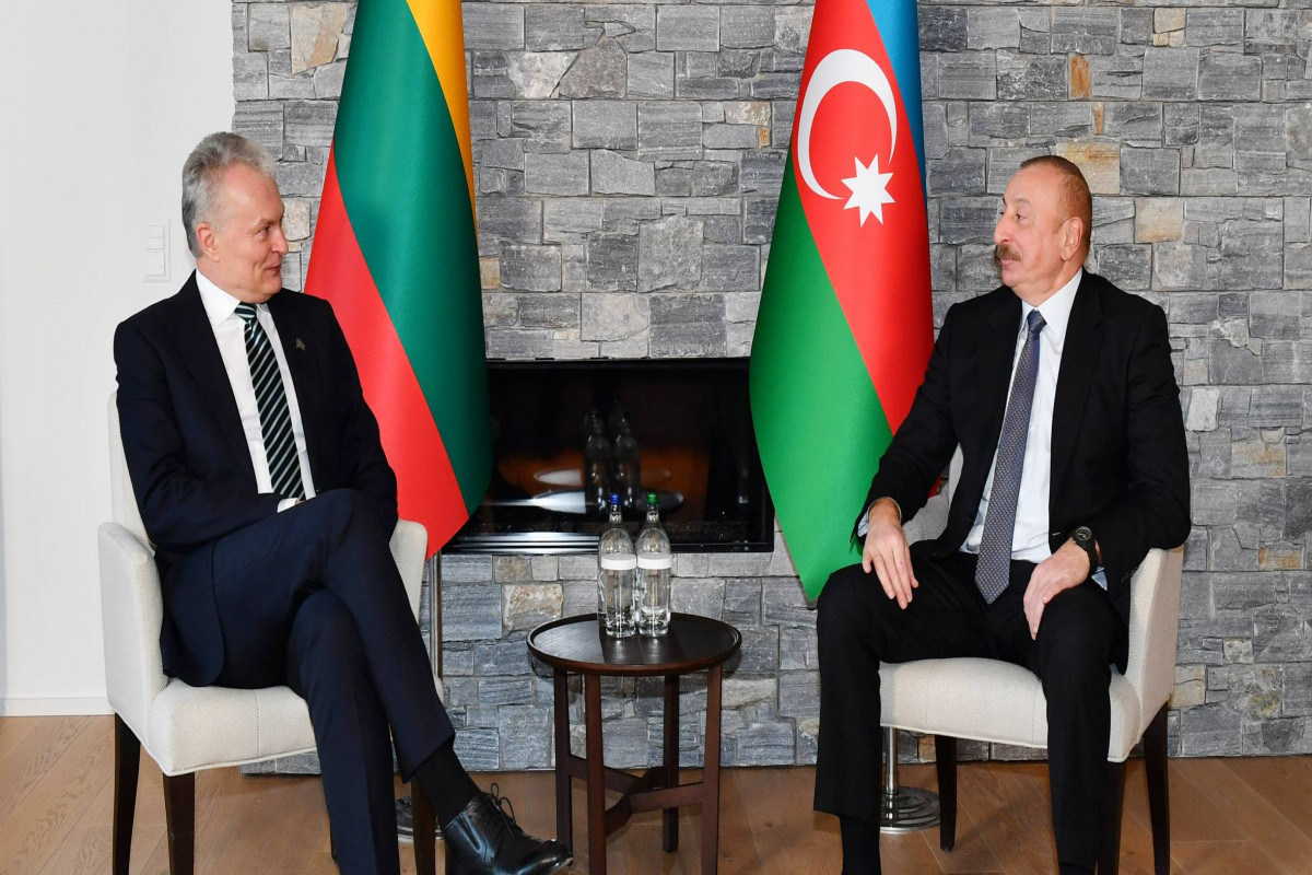 President of Lithuania, Gitanas Nausėda,  President of Azerbaijan, Ilham Aliyev