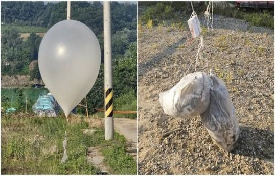 North Korea drops trash balloons on the South