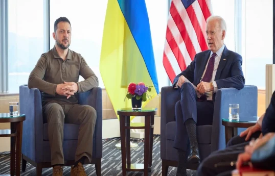 Volodymyr Zelenskyy, President of Ukraine and Joe Biden, U.S. President
