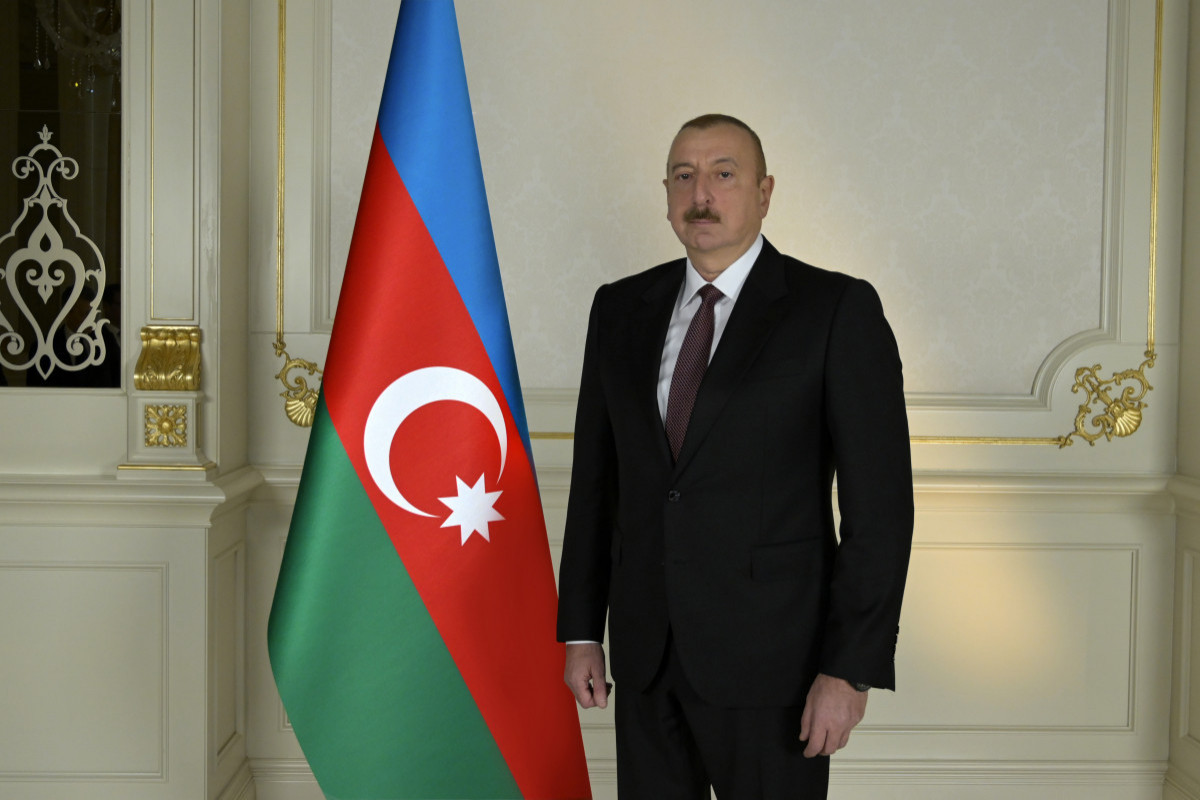 President Ilham Aliyev visited National Flag Square in Baku to raise Azerbaijan's tricolor flag-UPDATED