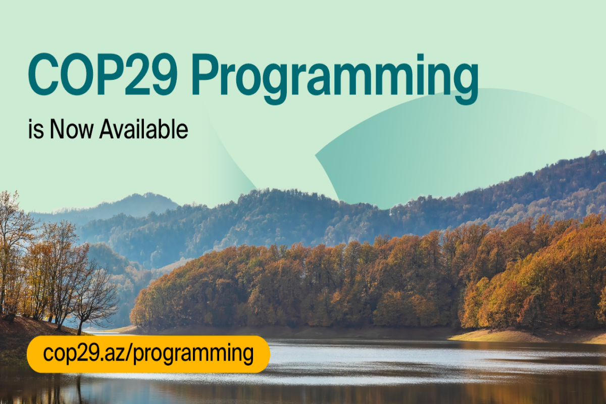 COP29 official programming released