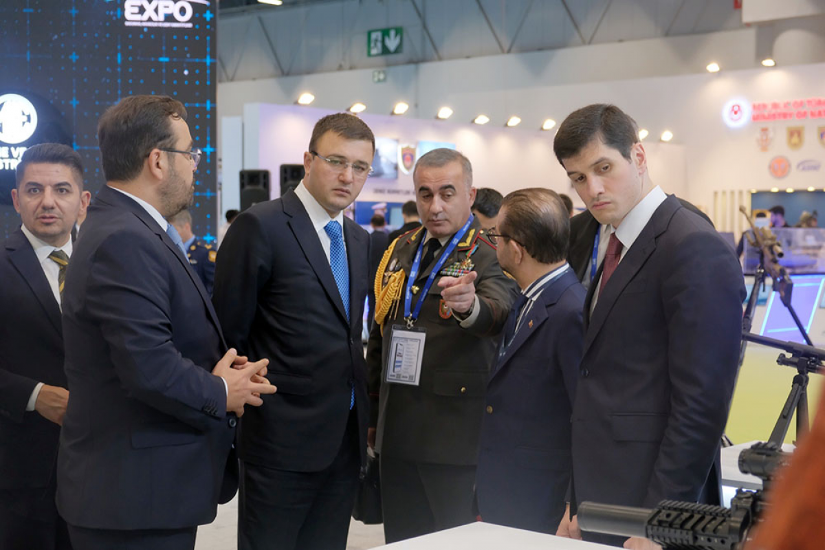 Leadership of Azerbaijan Ministry of Defense attends the opening ceremony of SAHA EXPO 2024