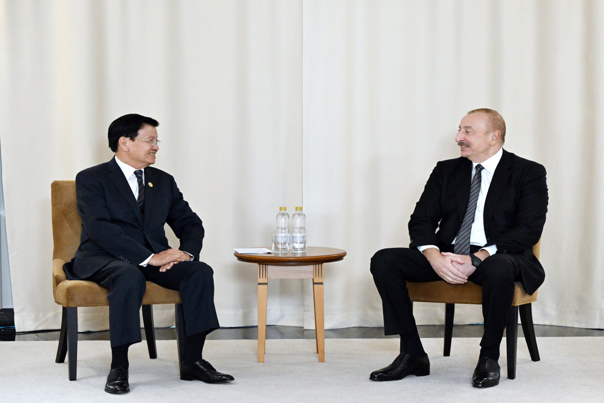 President of Azerbaijan Ilham Aliyev met with President of Laos in Kazan