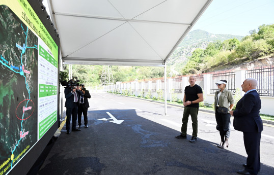 President Ilham Aliyev and First Lady Mehriban Aliyeva attended inauguration of “Yukhari Vang" Hydroelectric Power Plant on Tartar River in Kalbajar -UPDATED 