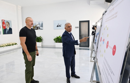 President Ilham Aliyev attended opening of “Istisu” substation in Kalbajar