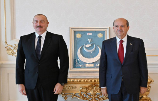 Ilham Aliyev, President of the Republic of Azerbaijan and Ersin Tatar, President of the Turkish Republic of Northern Cyprus (TRNC)