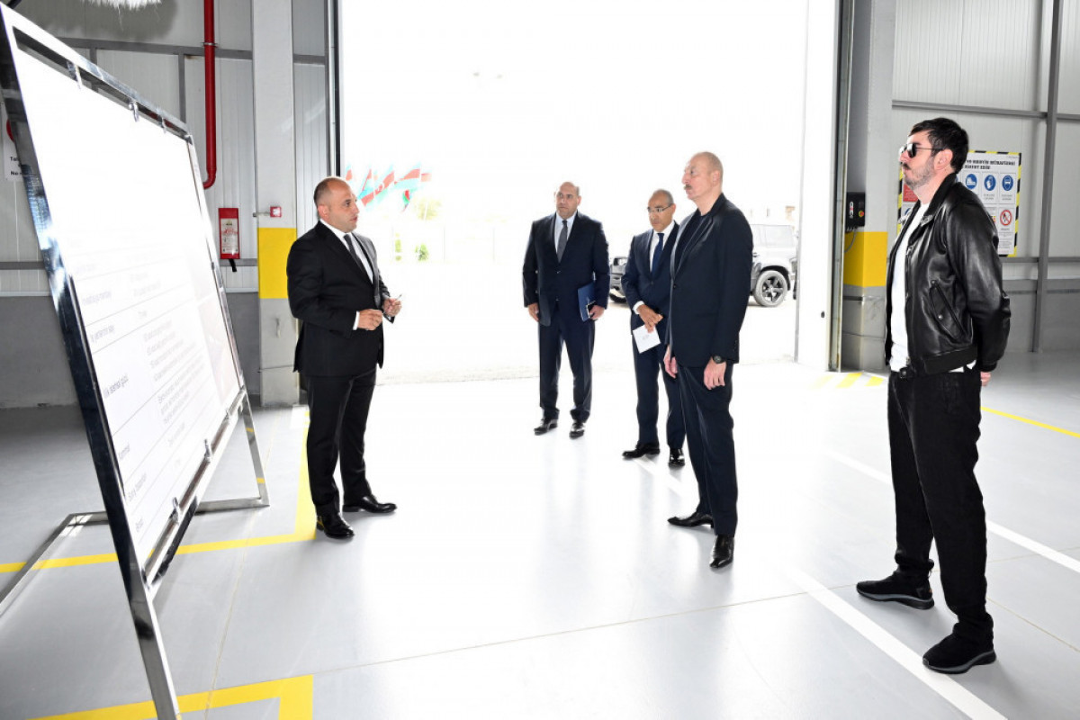 President Ilham Aliyev inspected progress at Aghdam Industrial Park and attended inauguration of new plants