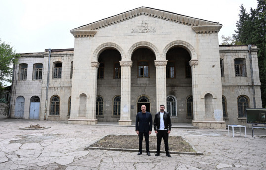 President Ilham Aliyev reviewed planned work for Khankendi State Drama Theatre