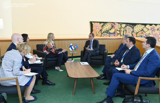 Azerbaijani FM discussed current issues with Finnish counterpart