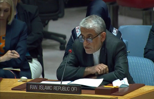 Iran's U.N. ambassador Amir Saeid Iravani
