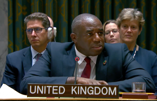 British Foreign Secretary David Lammy