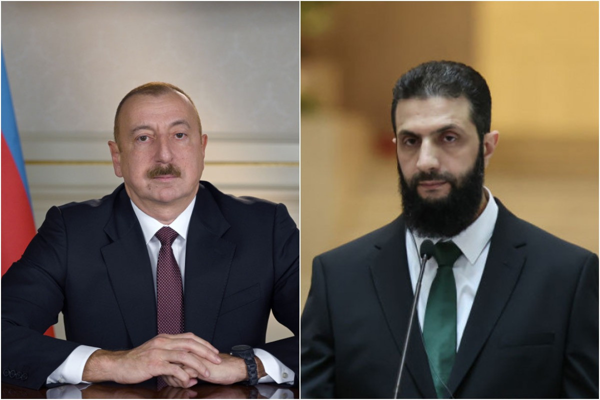 Syria’s Interim President congratulates Azerbaijani President
