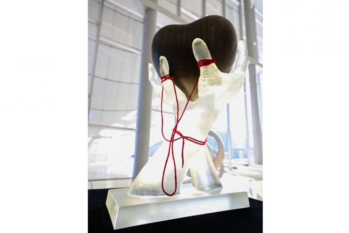 "My Heart is Yours" art composition unveiled at the Heydar Aliyev Center