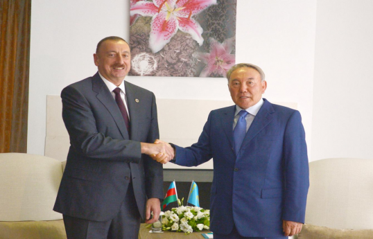 Ilham Aliyev, Nursultan Nazarbayev