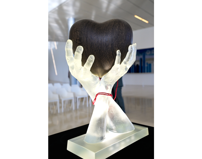 "My Heart is Yours" art composition unveiled at the Heydar Aliyev Center