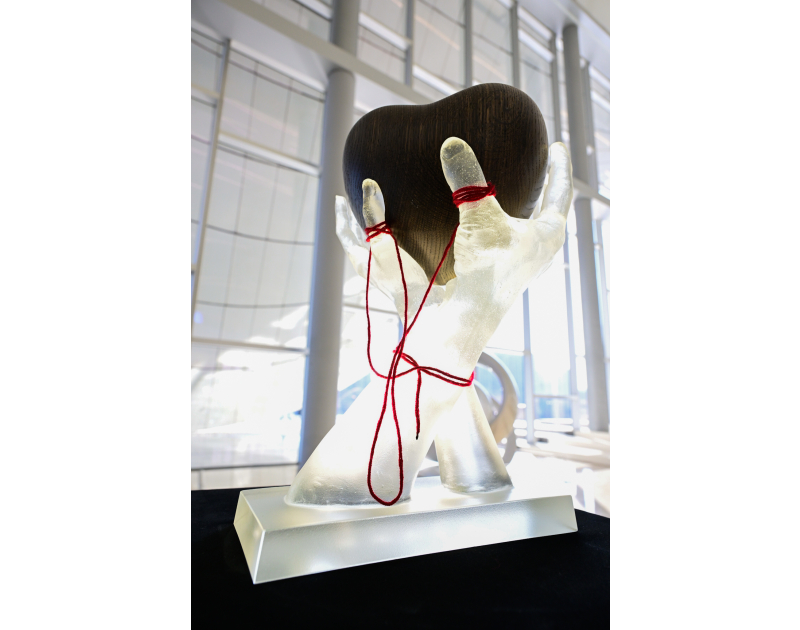 "My Heart is Yours" art composition unveiled at the Heydar Aliyev Center