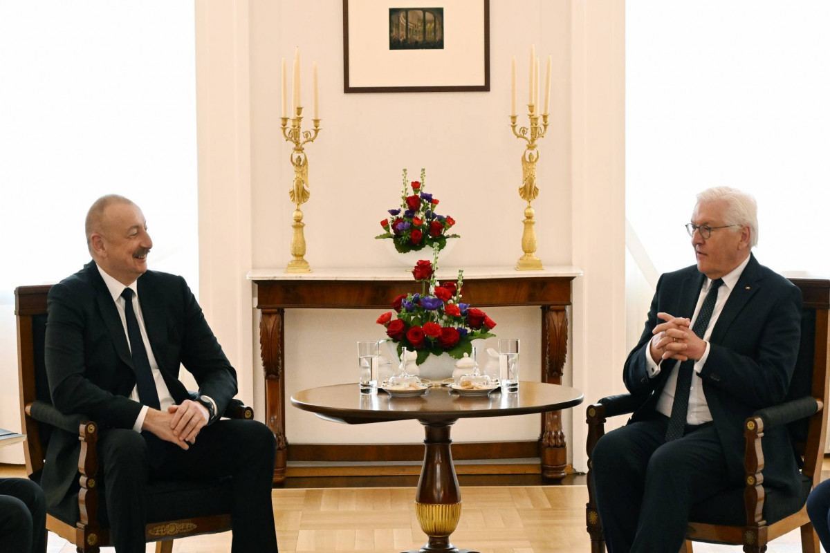 Ilham Aliyev, President of the Republic of Azerbaijan and President of the Federal Republic of Germany Frank-Walter Steinmeier