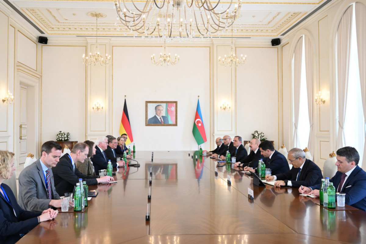 President of Azerbaijan Ilham Aliyev held expanded meeting with President of Germany Frank-Walter Steinmeier -UPDATED 1 
