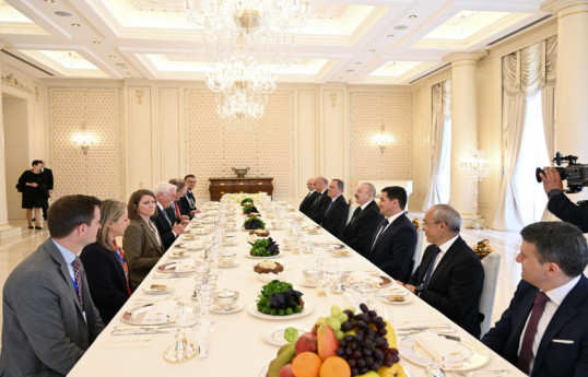 President Ilham Aliyev hosts official luncheon in honor of German President