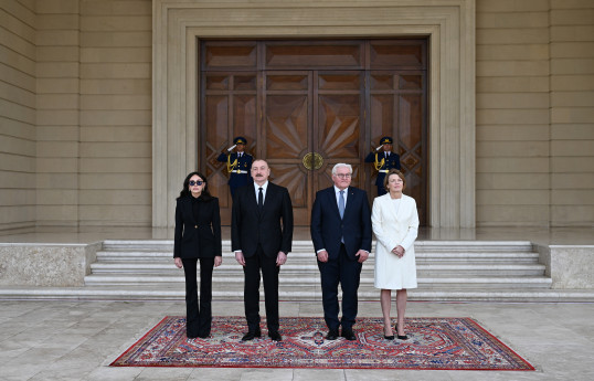 Official welcome ceremony was held for President of Germany Frank-Walter Steinmeier