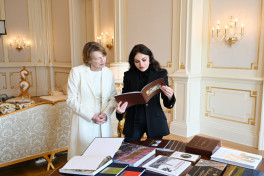 First Lady of Azerbaijan Mehriban Aliyeva met with First Lady of Germany Elke Büdenbender