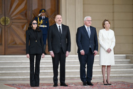 Official welcome ceremony was held for President of Germany Frank-Walter Steinmeier