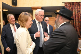 German President Frank-Walter Steinmeier visits Icherisheher in Baku