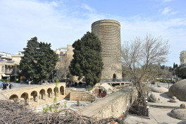 German President Frank-Walter Steinmeier visits Icherisheher in Baku