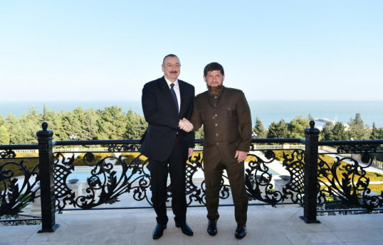 Ilham Aliyev, President of the Republic of Azerbaijan, Ramzan Kadyrov, Head of the Chechen Republic