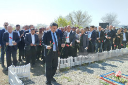 Bakhtiyar Guliyev, one of the first martyrs of Garabagh commemorated 32 years later in cemetery where he was buried -PHOTO 