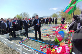 Bakhtiyar Guliyev, one of the first martyrs of Garabagh commemorated 32 years later in cemetery where he was buried -PHOTO 