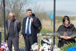 Bakhtiyar Guliyev, one of the first martyrs of Garabagh commemorated 32 years later in cemetery where he was buried -PHOTO 