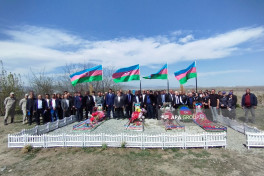 Bakhtiyar Guliyev, one of the first martyrs of Garabagh commemorated 32 years later in cemetery where he was buried -PHOTO 