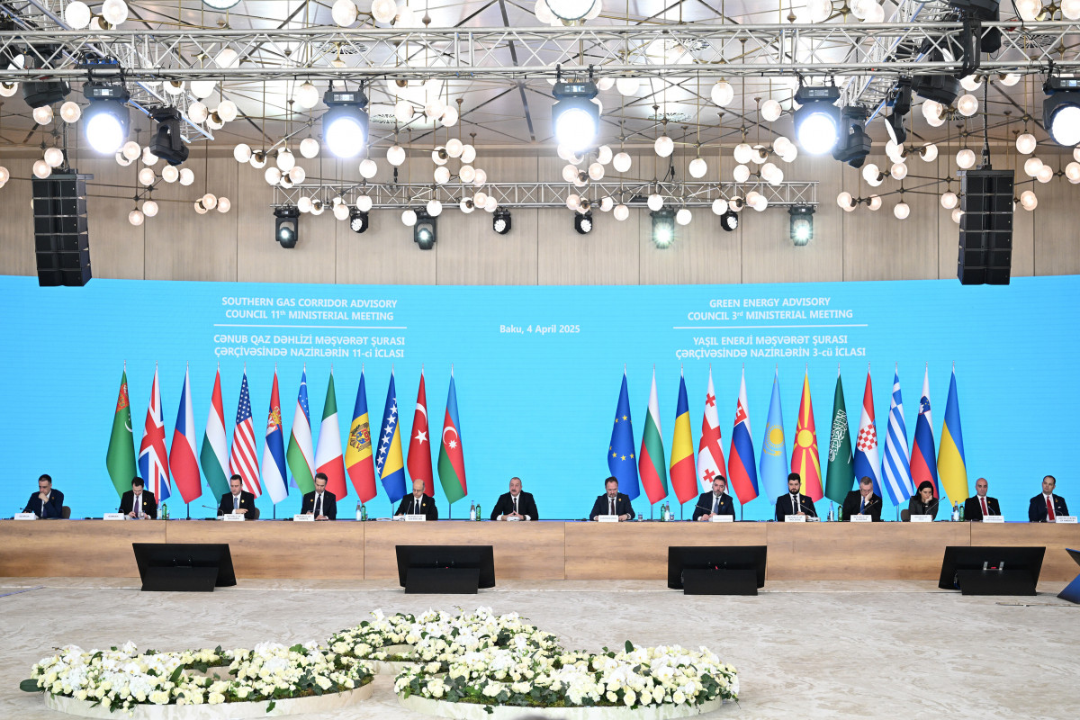 Baku hosts 11th SGC Advisory Council Ministerial Meeting and 3rd Green Energy Advisory Council Ministerial Meeting, President Ilham Aliyev addressed the event -UPDATED 1 