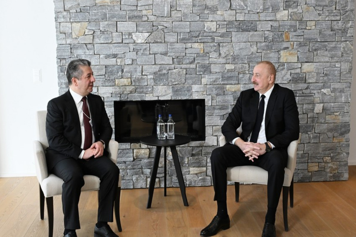 Masrour Barzani, Prime Minister of Kurdistan Region, Ilham Aliyev, President of the Republic of Azerbaijan