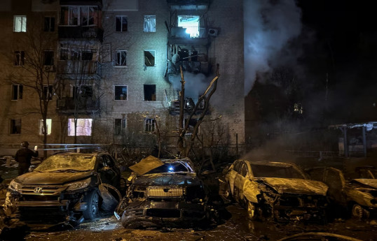 Russian drone attack hits Kharkiv homes, kills at least two, injures 32