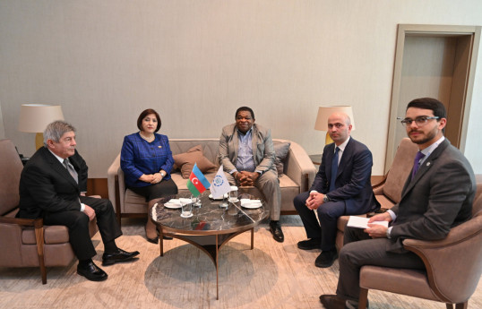 Speaker of Milli Majlis Sahiba Gafarova Meets with Secretary General of Inter-Parliamentary Union Martin Chungong