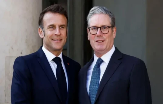 Emmanuel Macron, Keir Starmer