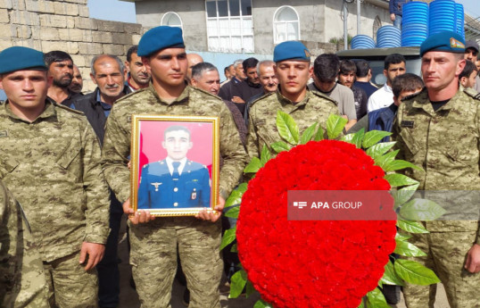 Azerbaijani serviceman killed in ammunition explosion in Jabrayil buried in Lankaran -PHOTO -UPDATED 