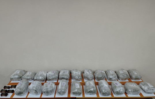 Azerbaijan prevents smuggling of large sums of drugs from Iran, 2 suspects detained-PHOTO 