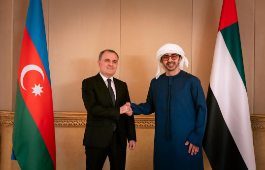 Azerbaijani FM discussed peace efforts in region with UAE FM
