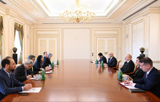President Ilham Aliyev received Iran's Minister of Roads and Urban Development-UPDATED 