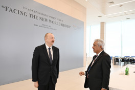 International Forum themed “Facing the New World Order” was held at ADA University with participation of President Ilham Aliyev -UPDATED -VIDEO 