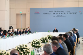 International Forum themed “Facing the New World Order” was held at ADA University with participation of President Ilham Aliyev -UPDATED -VIDEO 