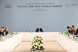International Forum themed “Facing the New World Order” was held at ADA University with participation of President Ilham Aliyev -UPDATED -VIDEO 