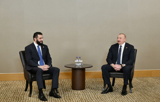 President Ilham Aliyev met with Interim President of Syria in Antalya-UPDATED 