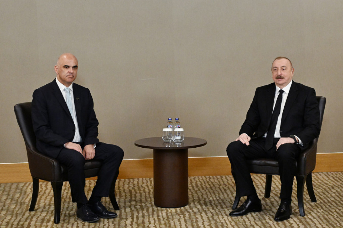 Alain Berset, Secretary General of the Council of Europe, Ilham Aliyev, President of the Republic of Azerbaijan