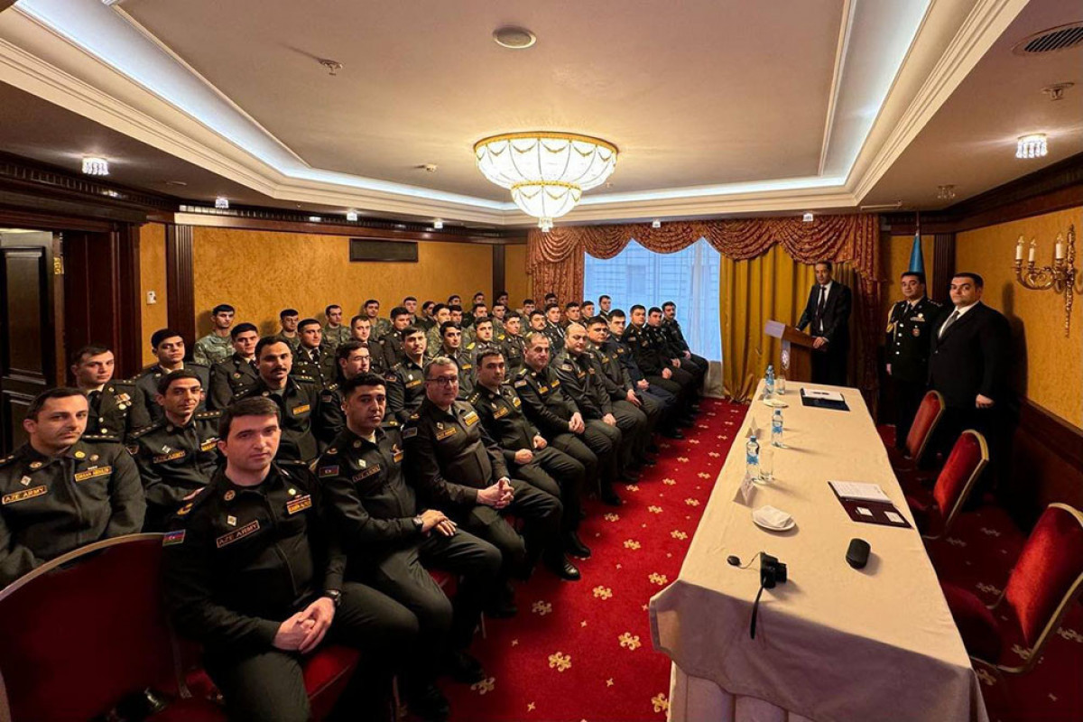 Meeting held with Azerbaijani military students in Russia