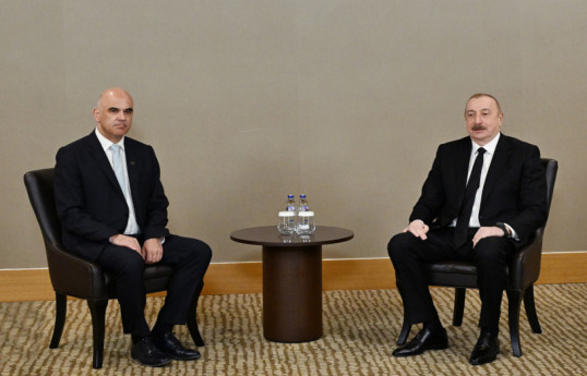 Alain Berset, Secretary General of the Council of Europe, Ilham Aliyev, President of the Republic of Azerbaijan