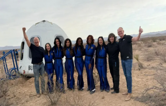 Blue Origin crew  safely back on Earth after all-female space flight